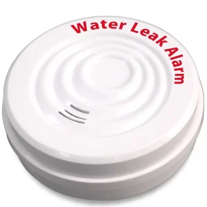 Water Leak Sensor Alarm with Water Damage Prevention and Replaceable Battery