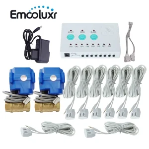 Water Leakage Detector with DN15 Automatic Shut-Off Valve and 6M Water Sensor