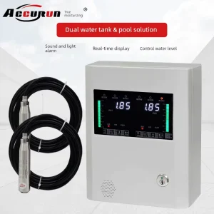 Water Level Control Box for Fire Pools and Tanks with Dual Triple or Quad Channels, IP68, Stainless Steel, 0.5% Accuracy