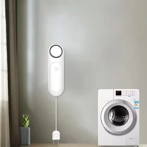 Water Sensor Leak Detector Flood Alarm 120dB Battery Operated with 0.7 Meter Probe Cable for Home Basement