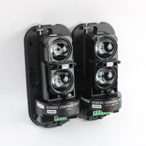 Waterproof Dual-Beam 100M Active Infrared Beam Barrier Detector Outdoor Photoelectric Alarm Sensor