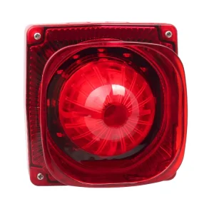 Waterproof IP ABS Conventional 24v Fire Alarm System Strobe Sounder and Horn