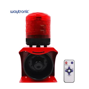 Waterproof Outdoor Detector Audible and Visual Sound Warning Perimeter Security Alarm with Beacon Light