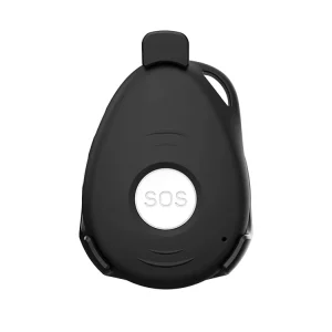 Waterproof Personal 4G GPS Telehealth Emergency Alert Device with Manual SOS Alarm Button and Loud Voice