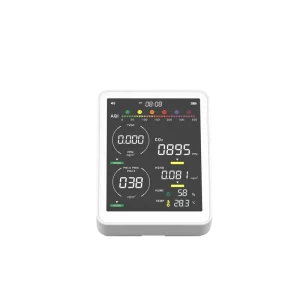 Wearable 9-in-1 Indoor Air Quality Monitor with 4-Gas WiFi VOC Analyzer
