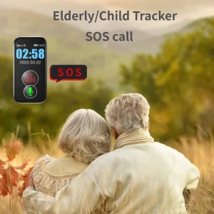 Wearable Fall Detection Necklace with SOS Alarm, GPS Tracker and IP67 Waterproofing for Elderly People and Children