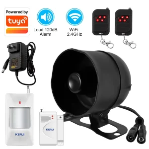 WiFi Alarm Speaker with 120dB Siren and Infrared Sensor