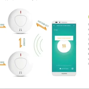 WiFi App Smart Home Wireless Interlinked RF433 Smoke Detector EN14604 AS3786 Certified