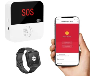 WiFi Caregiver Pager Call Button Nurse Call System Emergency Button Remote View Lithium-Powered for Elderly Patients
