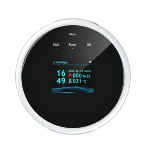WiFi Combustible Gas Leak Detector Color Screen Display Temperature Sensor Kitchen Villa Warehouse