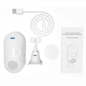 WiFi Compatible Smart PIR Motion Detector Indoor Home Security Wall Ceiling Mounted Infrared Alarm Alexa Tuya Battery Operated