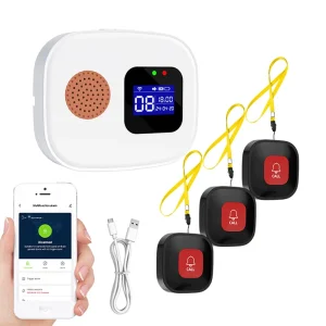 WiFi Elderly Pager and Smartwatch Emergency SOS Alert System for Nursing Homes and Medical Centers