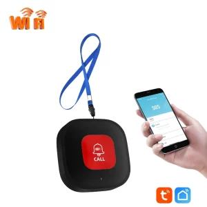 WiFi Emergency Call Button Mini SOS Panic Button Wireless Personal Safety Alarm for Elderly