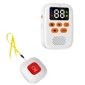WiFi Emergency Caller for Hospitals Nursing Homes and Clinics SOS One-Touch Distress Button Wireless Alarm CF406 PC Material