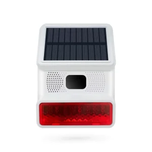 WiFi Flash Sound Alert Solar Siren with Built-In PIR Sensor Waterproof PST-PE523W