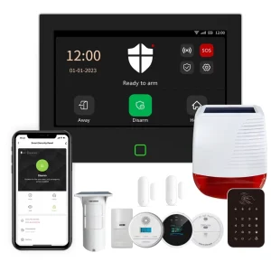 WiFi GSM Wireless Alarm System PIR Motion and Door Sensor for Home Security