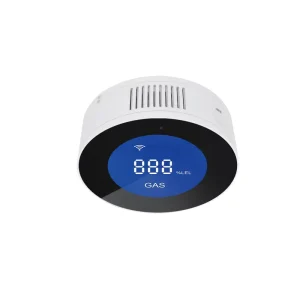 WiFi Gas Leak Detector and Fire Alarm LCD Display Wall Mounted APP Control Smart Wi Fi Natural Gas LPG Tester Methane Alarm