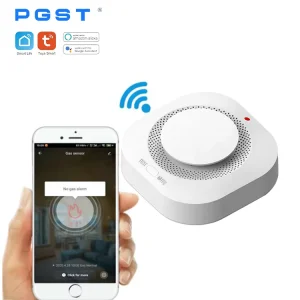 WiFi Home Security Fire Alarm Smoke Heat Temperature Detector With Mobile Phone App Control