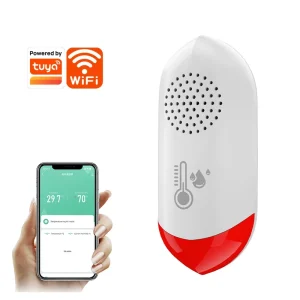 WiFi Hygrometer and Thermometer with Indoor Monitoring and Flash Warning Alarm