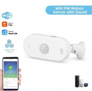 WiFi Infrared PIR Motion Sensor Detector with 80dB Alarm Sound for Home Security