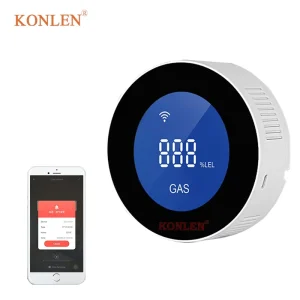 WiFi Natural Gas Detector for Home and RV with ABS LCD Display LNG LPG Propane Methane