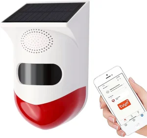 WiFi Outdoor House Alarm System Home Security Wireless App Monitoring Solar Remote Control IP65 Waterproof