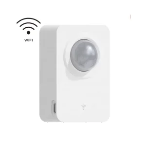 WiFi PIR Infrared Sensor Wall-Mounted Detector Battery/USB Powered Compatible with Smart Home Security Alarms PC Material