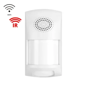 WiFi PIR Motion Sensor Alarm Wireless Infrared Human Detector Siren USB Rechargeable 9-12m Detection App