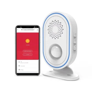 WiFi PIR Motion Sensor Alarm with LED Light, Supports 30 Wireless Sensors