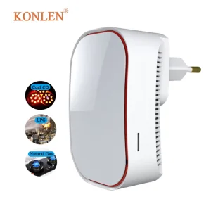 WiFi Plug-in ABS Gas Alarm and CO/Natural Methane Detector with Sound and Light Warning