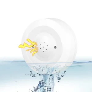 WiFi Round Smart Water Leak Sensor Smart Life App Control Water Overflow Level Detector