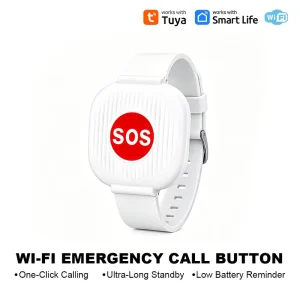 WiFi SOS Emergency Call Button Smart Wristband One-Click Alert Wearable for Elderly Care