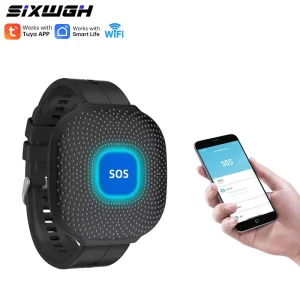 WiFi SOS Personal Alarm Safety Alert Device for Smart Elderly Pendant Wearable Neck Strap Emergency Call Bracelet