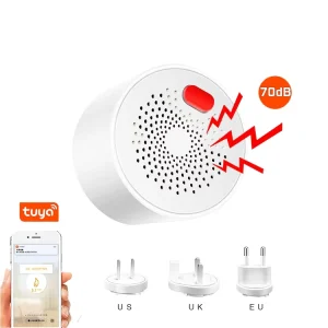 WiFi Smart Combustible Gas Leakage Alarm and Natural Gas Leak Detector for Indoor Use