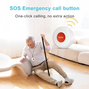 WiFi Smart Life App Home Care SOS Panic Button, Personal Medical Alarm for Elderly, Children, Patients, and Disabled Users