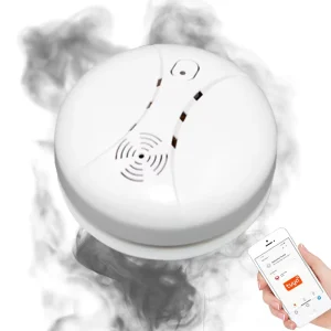 WiFi Smart Smoke Leak Detector with Sound Alarm for Home Security