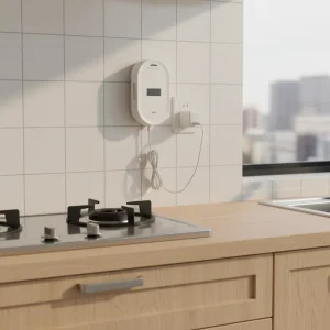 WiFi Smart Tuya App Gas Alarm, ABS Fireproof CH4 and LPG Residential Detector, CE Certified