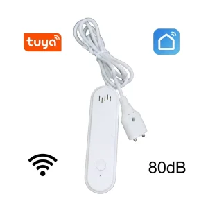 WiFi Smart Water Leak Sensor with Overflow Detector and Sound Alarm Remote Monitor