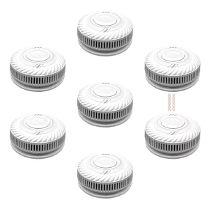 WiFi Smoke Detector Alarm with Electrochemical Sensor Waterproof 85dB for Home Fire Security Systems