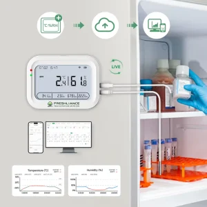 WiFi Temperature Humidity Data Logger with Real Time Alerts for Server Room and Network Cabinet Monitoring