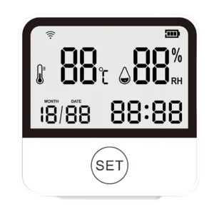 WiFi Temperature and Humidity Detector with App Remote Alarm for Hotels