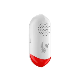 WiFi Temperature and Humidity Sensor with 80 dB Alert and Flash Warning Alarm