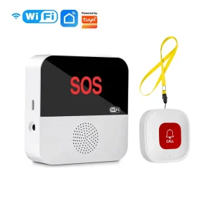 WiFi Tuya SOS Smart Call Button Wireless Caregiver Pager Alert System Emergency Button for Elderly Patient Seniors Disabled
