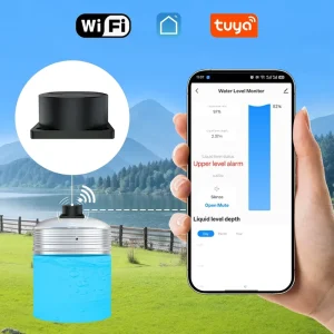 WiFi Ultrasonic Water Level Sensor 872WT Non Contact High Accuracy IP65 Protection Tuya Smart Remote Monitor Alexa Google Voice