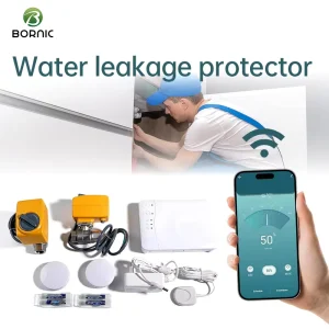 WiFi Water Leak Detection Valve Alarm System Water Protection Valve