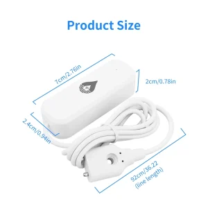 WiFi Water Leak Detector with Tuya Smart Water Pipe Alarm for Hotel and Car Use