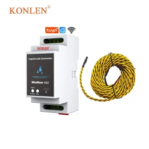 WiFi Water Leak Sensor Data Center Rope Detector Modbus RTU485 Leakage Alarm IoT Environmental Monitoring Device