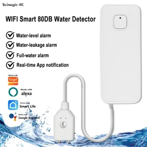 WiFi Water Leakage Alarm and Flood Leak Detector with App Remote Control