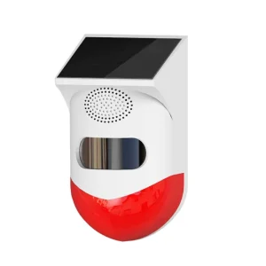 WiFi Wireless Home Burglar Security Alarm System with 433MHz Sensor, Solar Siren and Outdoor Waterproof PIR Motion Detector