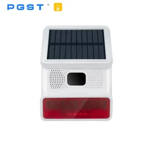 WiFi Wireless RF433 Outdoor Waterproof 100DB Audible and Visual Alarm with Solar Power Supply